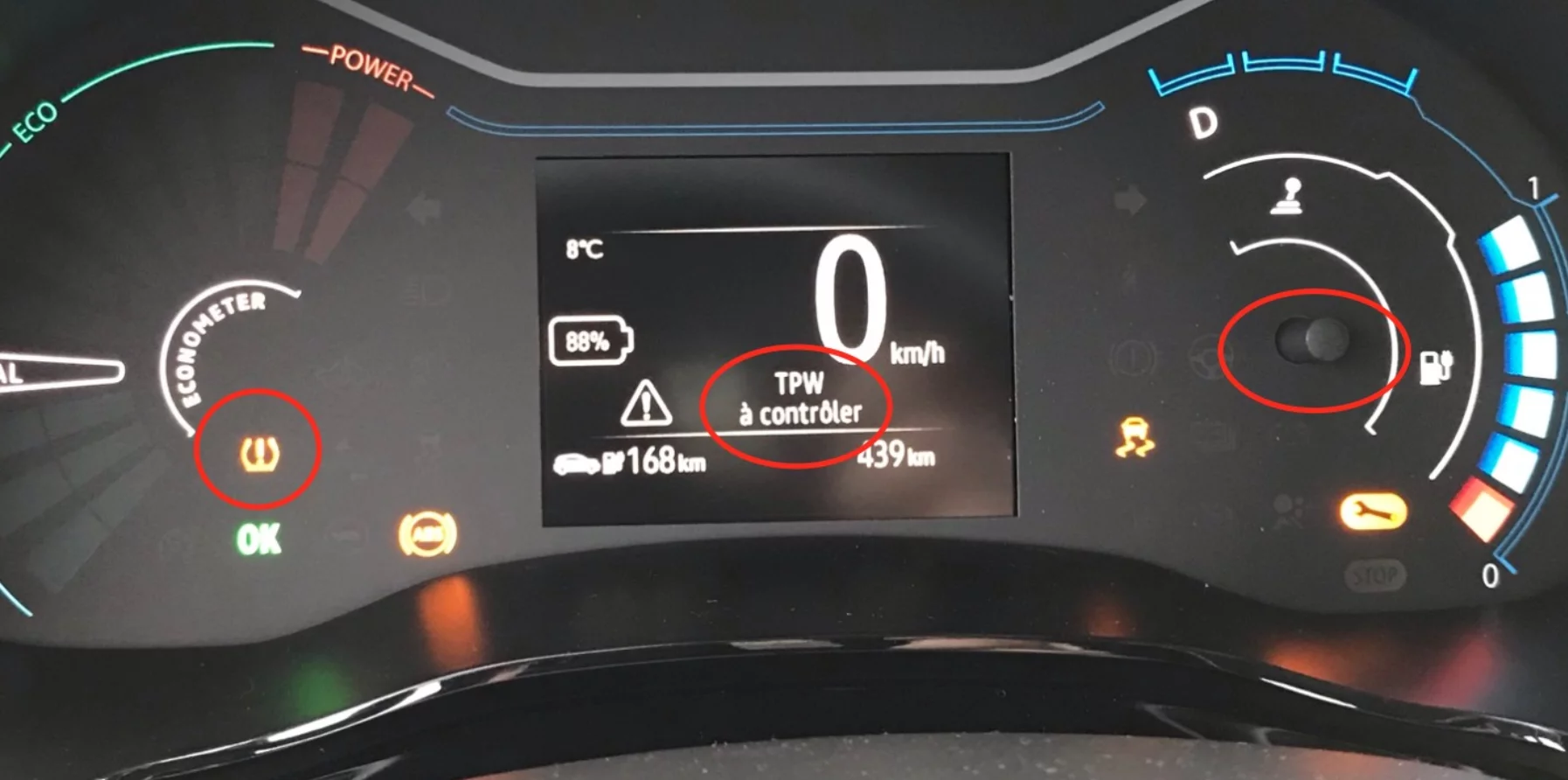 Christmas tree of warning lights Dacia Spring Electric Forum + Community