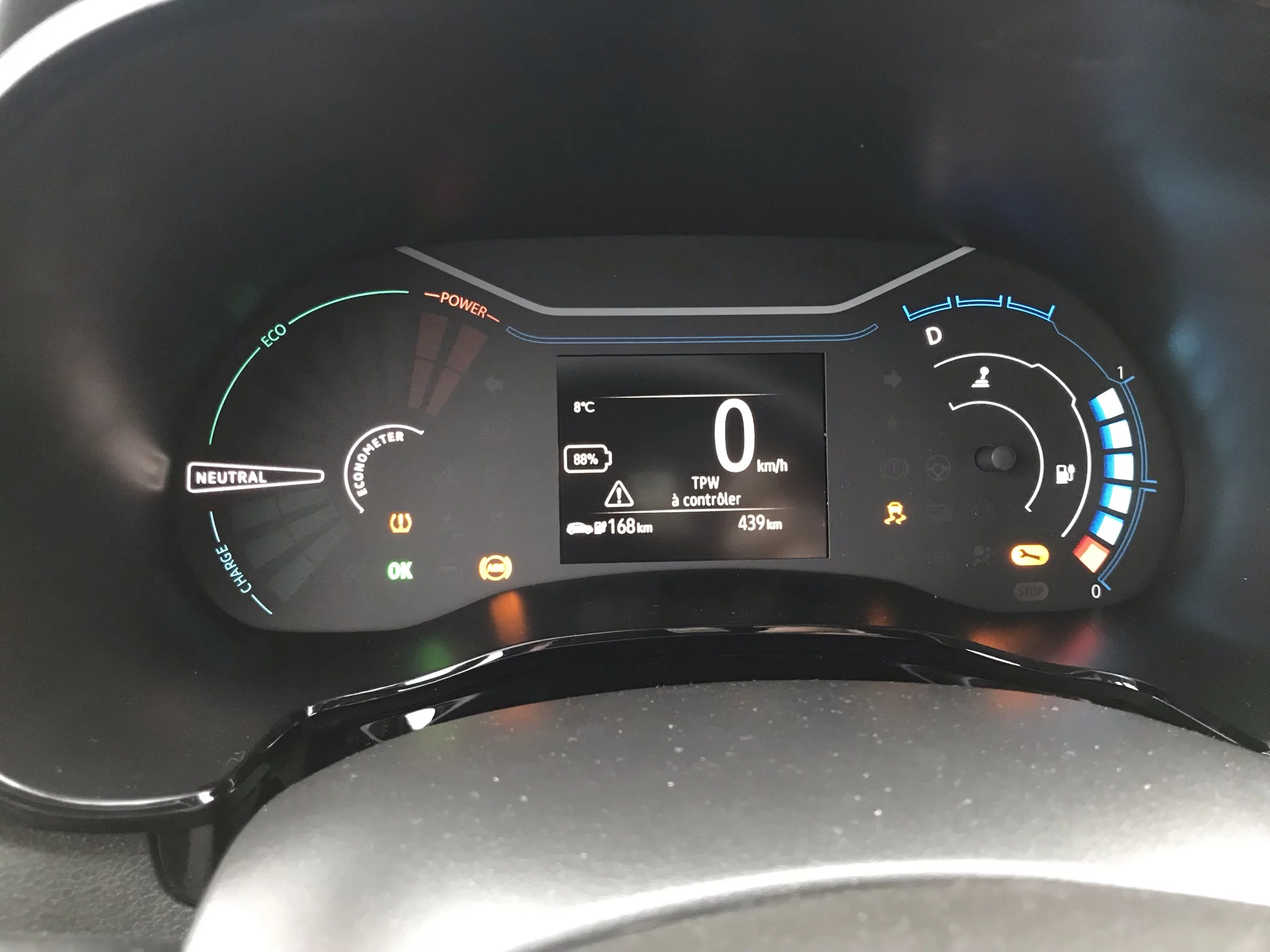 Christmas tree of warning lights Dacia Spring Electric Forum + Community