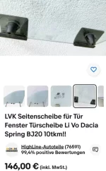 Seitenscheibe Dacia Spring Klip Befestigungen.webp